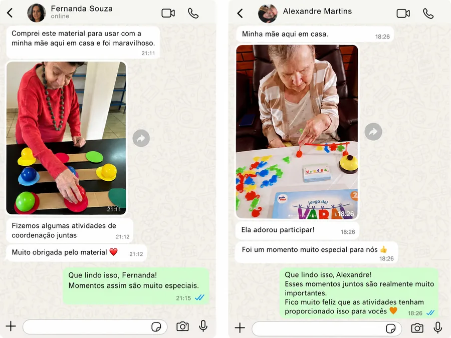 Depoimentos de Fernanda Souza e Alexandre Martins